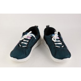 Женские кроссовки ЖК-1043 черн-бирюза - фото 2