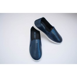 Женские мокасины 1018 синий