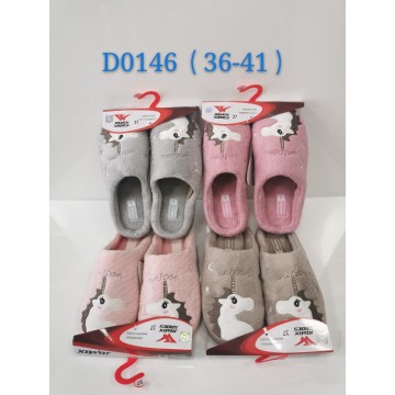 Домашние женские тапочки D-0146 ассорти