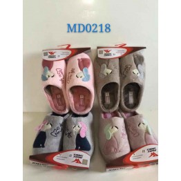 Домашние женские тапочки MD-0218 ассорти