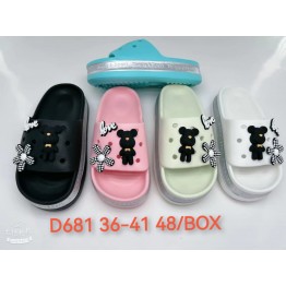 Женские шлепанцы D-681 ассорти