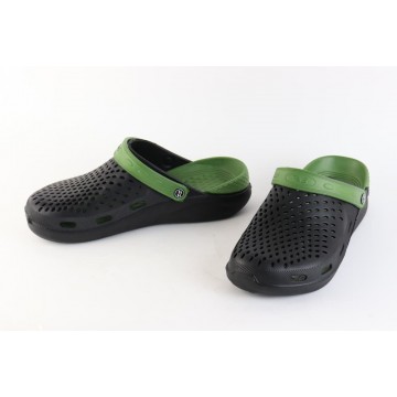 Мужские Сабо crocs-02 черн-зеленый